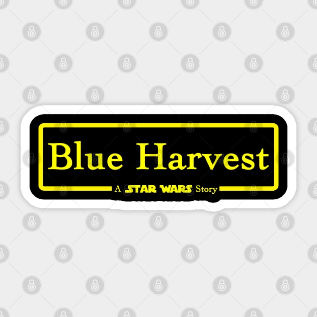 Blue Harvest Sticker by HellraiserDesigns